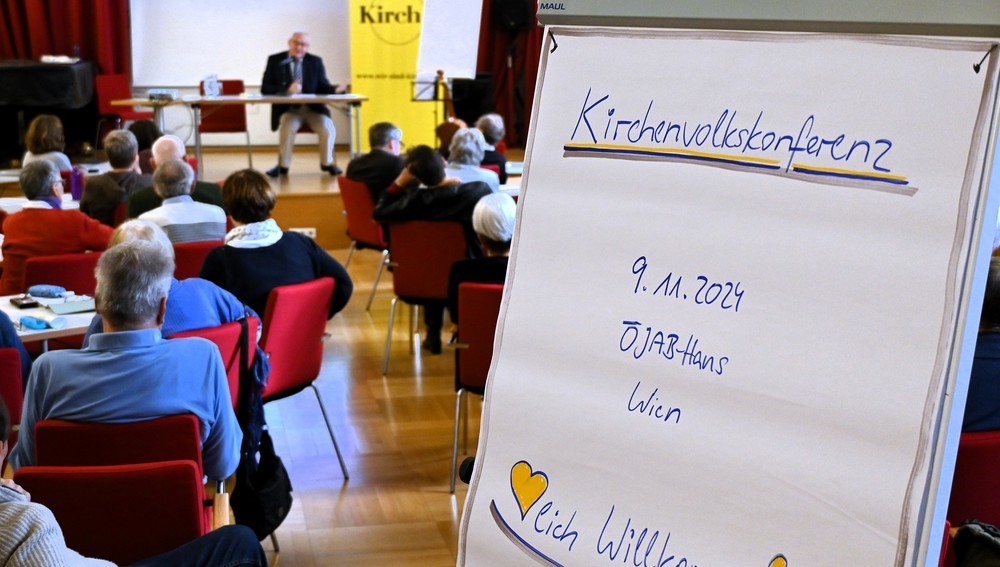 Konferenz der Kirchenreformbewegungen 'Wir sind Kirche', Pfarrerinitiative, Laieninitiative und 'Priester ohne Amt' am 9. November 2024 in Wien