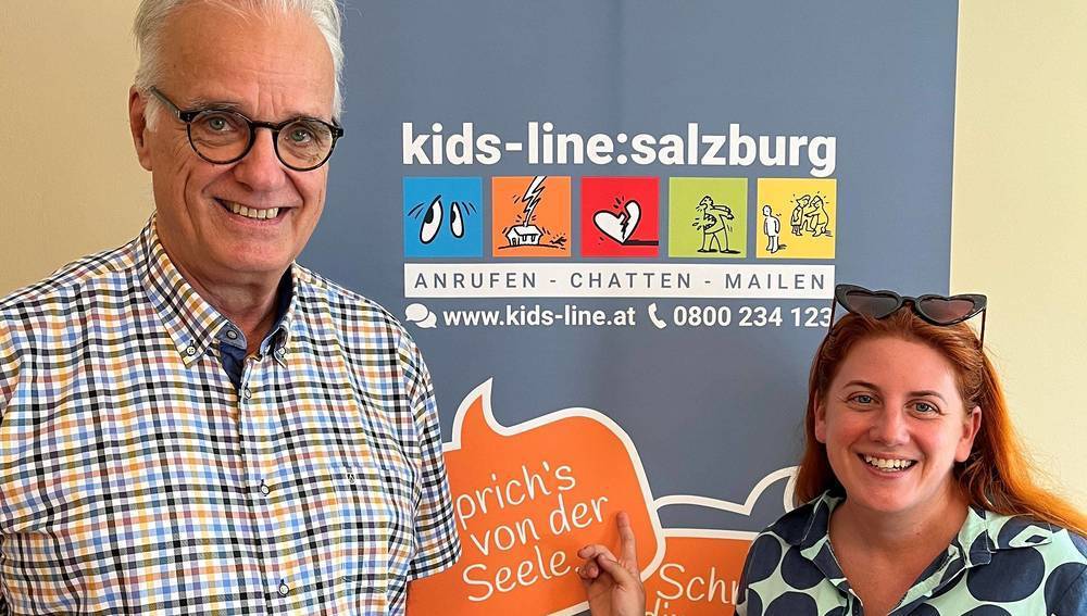 Prof. Leonhard Thun-Hohenstein, Katja Schweizer von Kids-line