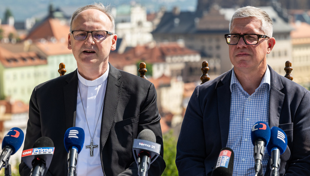 Erzbischof Stanislav Pribyl (l.) und Jirí Kylar