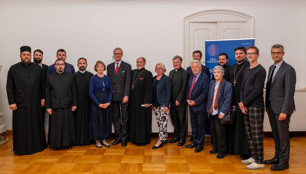 Gruppenfoto im Festsaal des Linzer Bischofshofes.