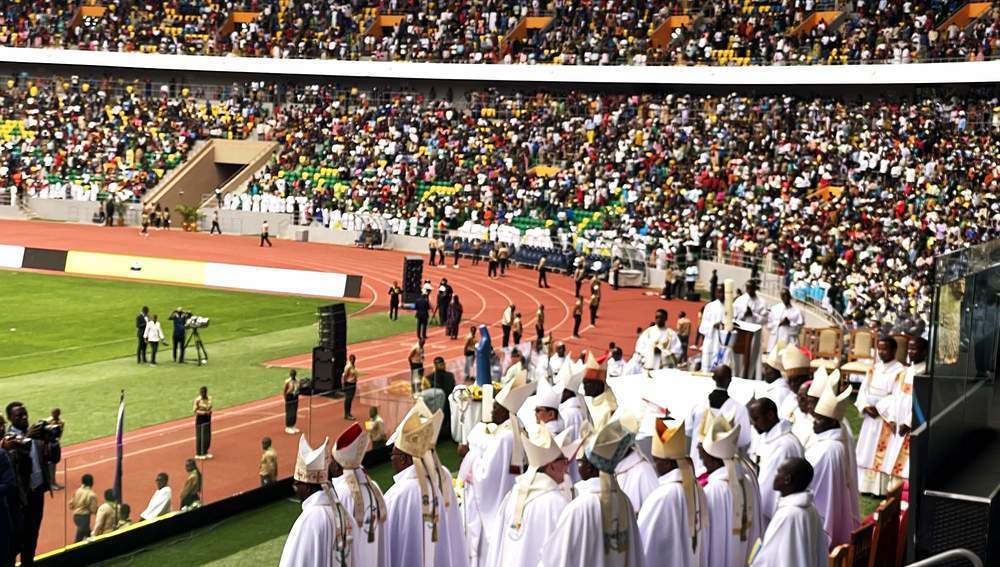 Feier zu '125 Christentum' in Kigali, Ruanda