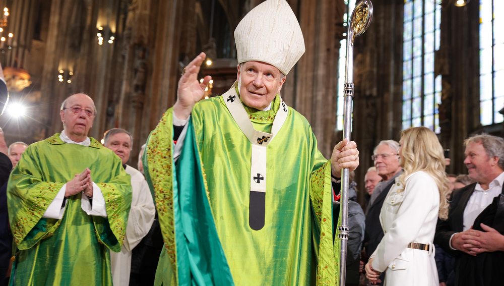 Kardinal Schönborn beim Dankgottesdienst zu seinem 80. Geburtstag am 18.1.2025 im Wiener Stephansdom