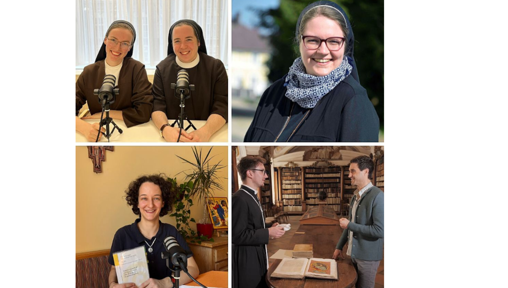 Sr. Mirjam Maria Schwaiger, Sr. Helena Fürst, Sr. Ida Vorel (oben, v.l.), Sr. Jana Roschitz und H. Matthias Gassner (unten, v.l.). 