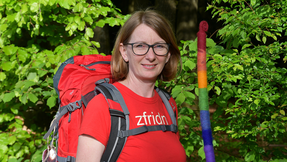 Andrea Reisinger, Referentin für Pilgern und Pilgerbegleitung der Diözese Linz, Juli 2022