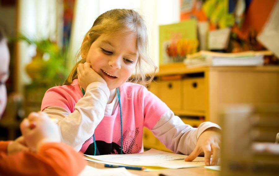 Kindergartenkind in einem Wiener Pfarrkindergarten