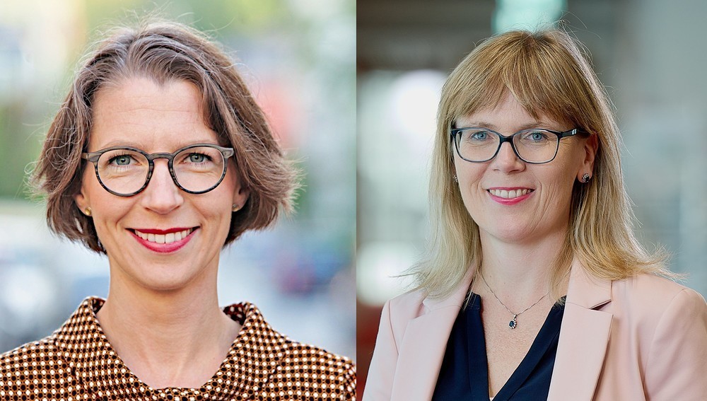 Am 11. September 2024 wurden Prof. Julia Enxing (links) und Prof. Martina Bär (rechts) zu neuen Vorsitzenden gewählt