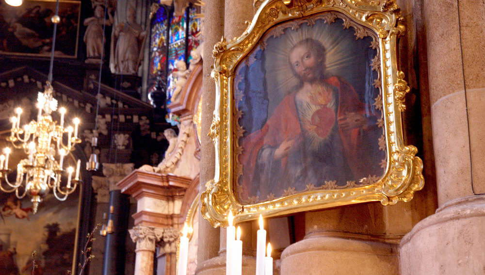 Herz Jesu-Bild im Stephansdom