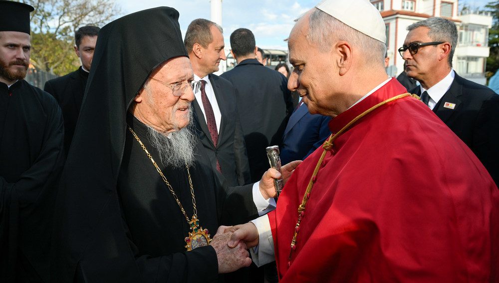 Papst Leo XIV. und Patriarch Bartholomaios I.
