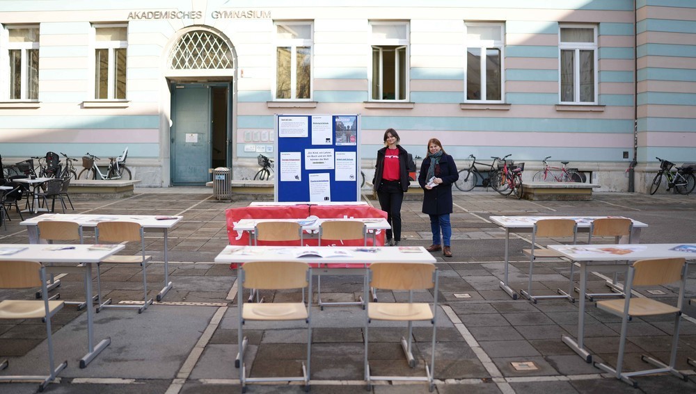 Caritas-Aktion 'Das leere Klassenzimmer'