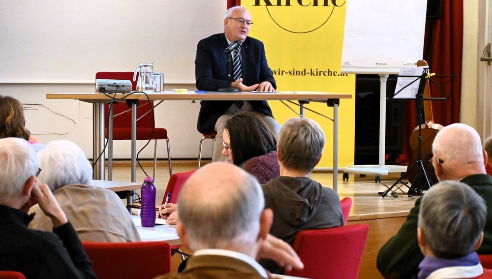 Konferenz der Kirchenreformbewegungen 'Wir sind Kirche', Pfarrerinitiative, Laieninitiative und 'Priester ohne Amt' am 9. November 2024 in Wien