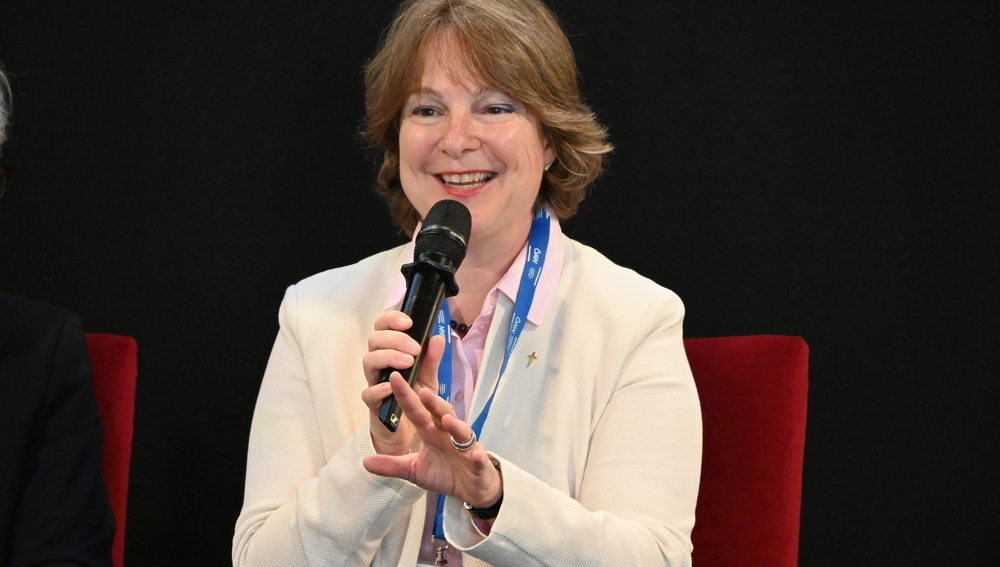 Die designierte evangelische Bischöfin bei einem Panel des Wiener Klima-Gipfels 'From Climate Crisis to Climate Resilience in Europe at Local and Regional Levels' am 28. August 2025