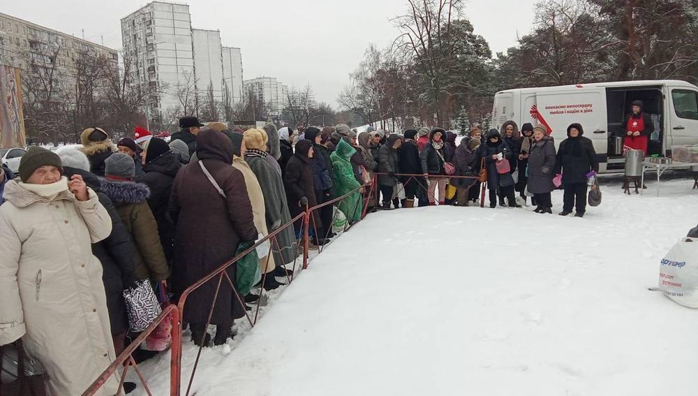 Suppenküche der Caritas-Spes in Kiew