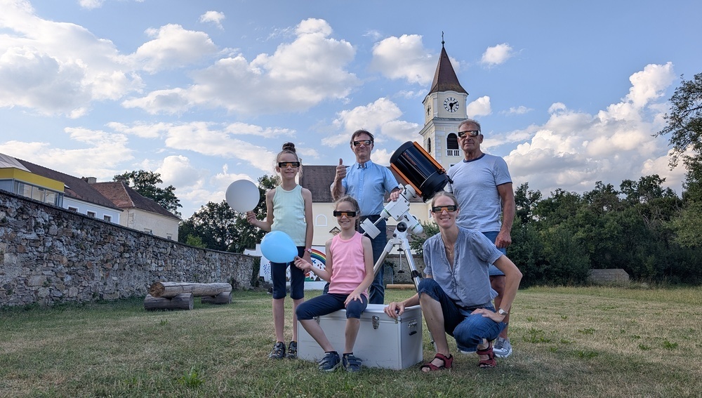 Pilgerwanderung Pfarre Röhrenbach Sonnenfinsternis